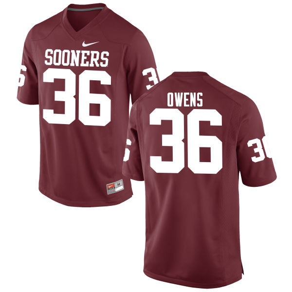 Men Oklahoma Sooners #36 Steve Owens College Football Jerseys Game-Crimson